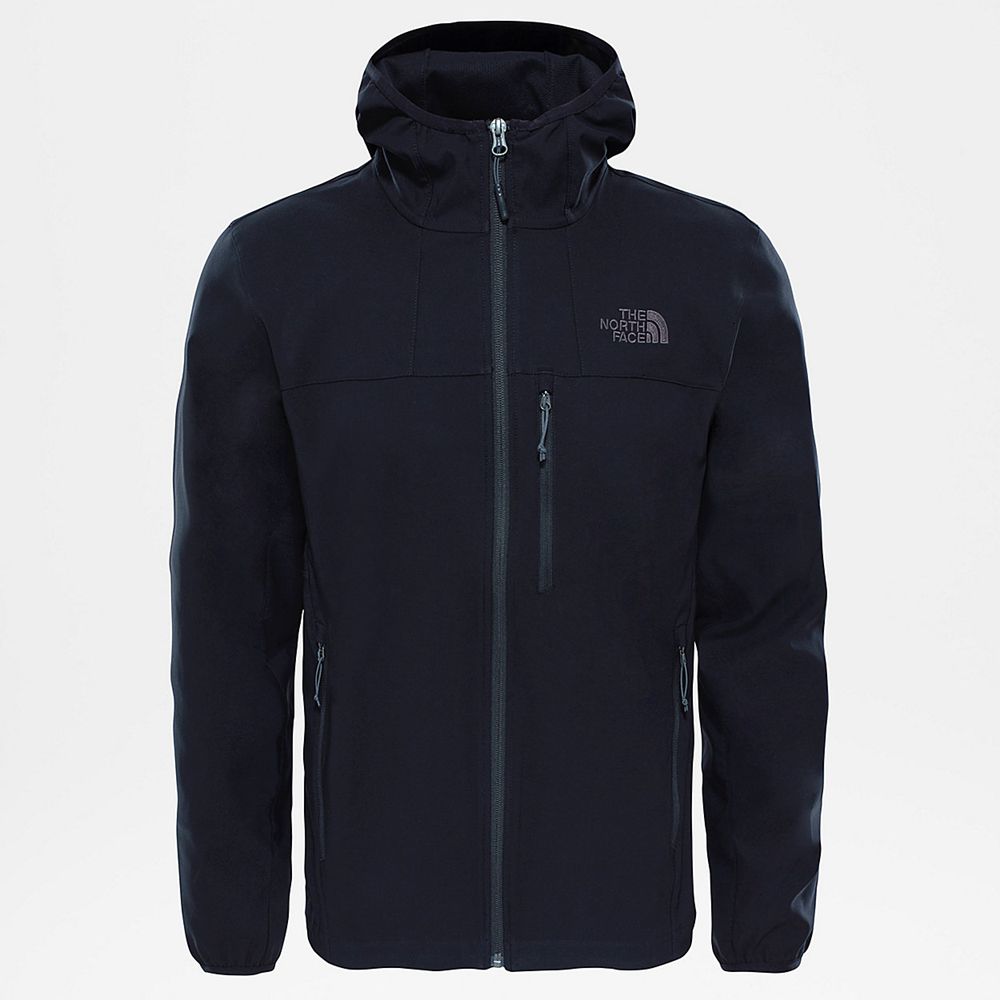 The North Face Hooded Jacket Mens Australia - The North Face Nimble Black Hiking (SQI-287049)